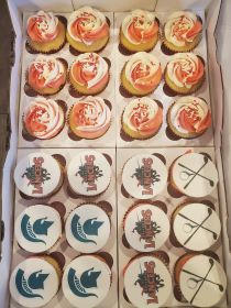 Golf, Michigan Spartans, and Flower cupcakes